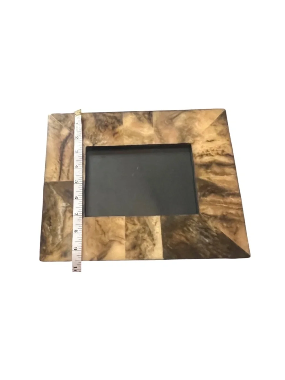 Pomeroy Toreador Sable Mosaic 5x7 Picture Frame Brown Marbled Decor
